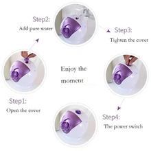 Пароварка для лица, увлажнитель, нанометр, наполняющий счетчик воды, отбеливающий влажный и горячий спрей, домашний паровой прибор для лица