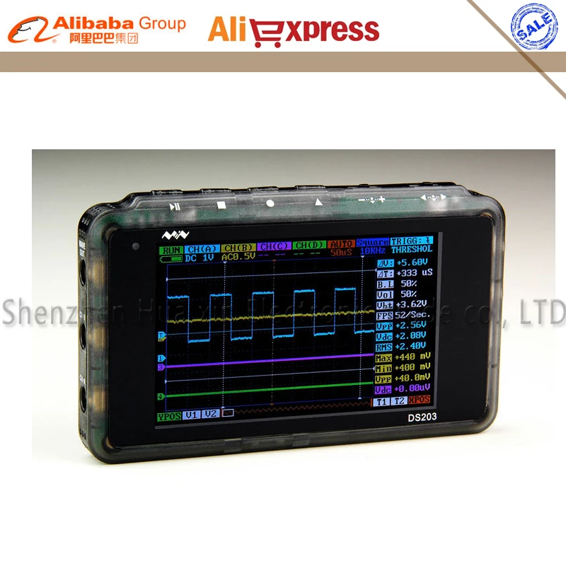 

New upgrade ARM DSO 203 DS0 203 Portable Pocket-Sized Mini Nano Handheld Digital Storage Oscilloscope 4 Ch Sampling rate72MSa/S