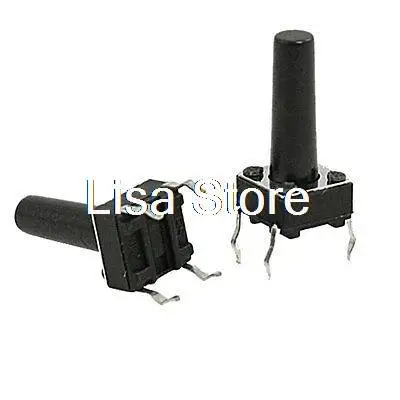 

Momentary Tact Tactile Push Button Switch 4 Pin DIP Through Hole 6x6x14mm