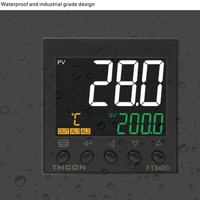 FT3415 lcd Интеллектуальный Pid измеритель температуры E5CC контроль температуры с RS485 связь 4-20mA аналоговый