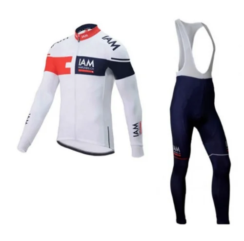 spring autumn 2016 Pro team IAM cycling jersey long sleeve mens quick dry thin bike cloth MTB Ropa Ciclismo Bicycle maillot gel | Спорт и
