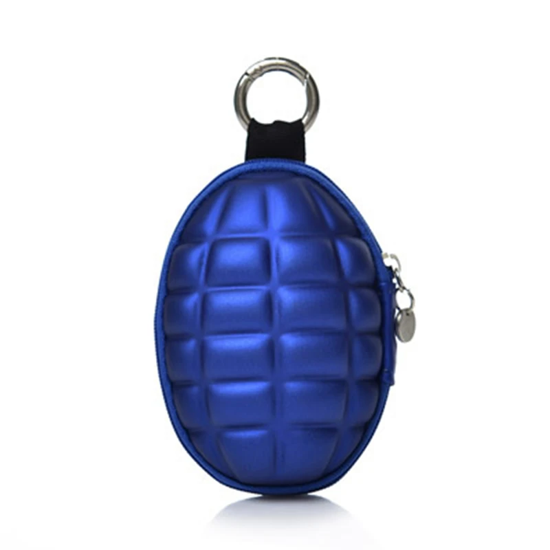 

YUTUO Populared Grenade Shaped Style Keychain Hand Zippered Case Coin Pouch Bag Purse Wallet key wallet holder Car key kanken