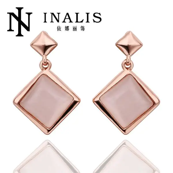E454 Wholesale!Nickle Free Antiallergic18K Real Gold PlatedEarrings For WomenNew Fashion Jewelry Shipping | Украшения и