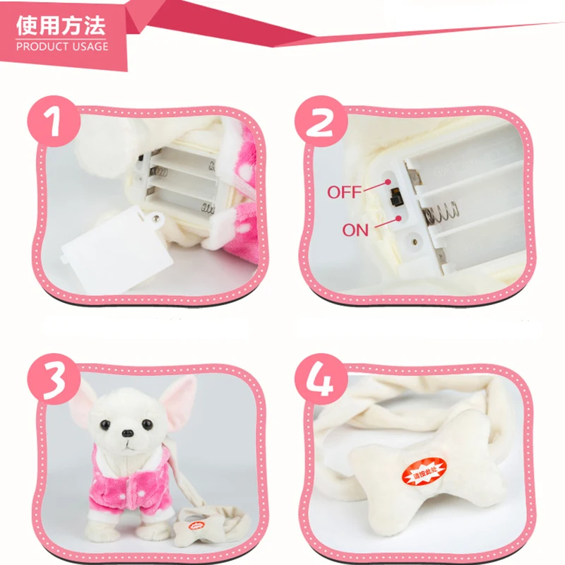 Brinquedos de Música Eletrônicos para Crianças Trela Elétrica Cachorro Marinha Pelúcia Máquinas Controle Remoto Cão Brinquedos Frete Grátis 10 Trela elétrica cachorro marinha pelúcia brinquedos de