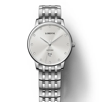 Швейцарские роскошные брендовые наручные часы LOBINNI 7 мм ультра-тонкие кварцевые часы мужские модные влюбленные стильные водонепроницаемые часы L3010M - Цвет: Item 6