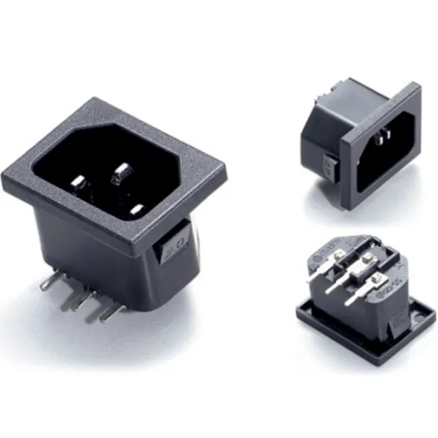 Connettore IEC 320 C14 3 Pin Per PCB - Presa Alimentazione AC 250V 10A, Montaggio A Vite - Foto 6