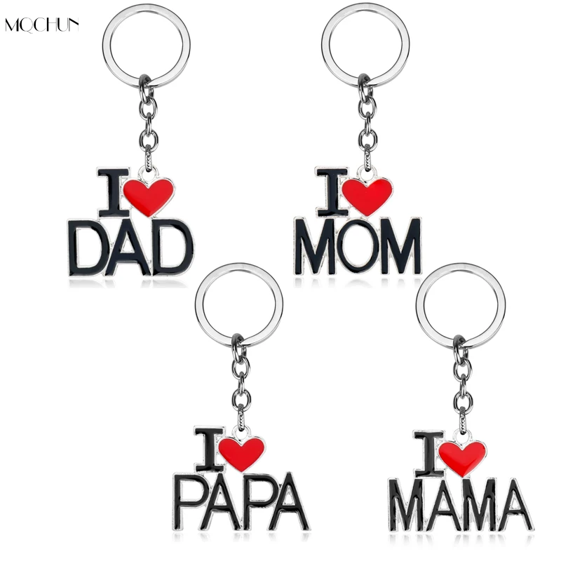 Aliexpress.com : Buy MQCHUN I Love Mom Dad Papa Mama Heart Trinket