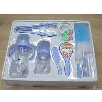 

New Dropship 8 in 1 Baby Nursing Feeding Bottle Set Newborn Milk Drink Bottle Cup Gift Set