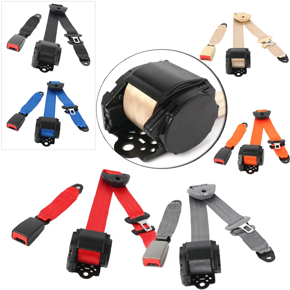 Car Auto Adjustable 3point Retractable Safety Seat Belt Seatbelt Mount