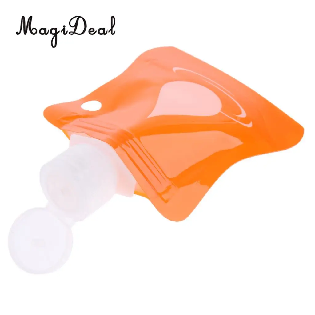 3pcs Refillable Empty Squeeze Pouch Shampoo Cleaner Shower Gel  Body Lotion Squeezable Bag Bottle