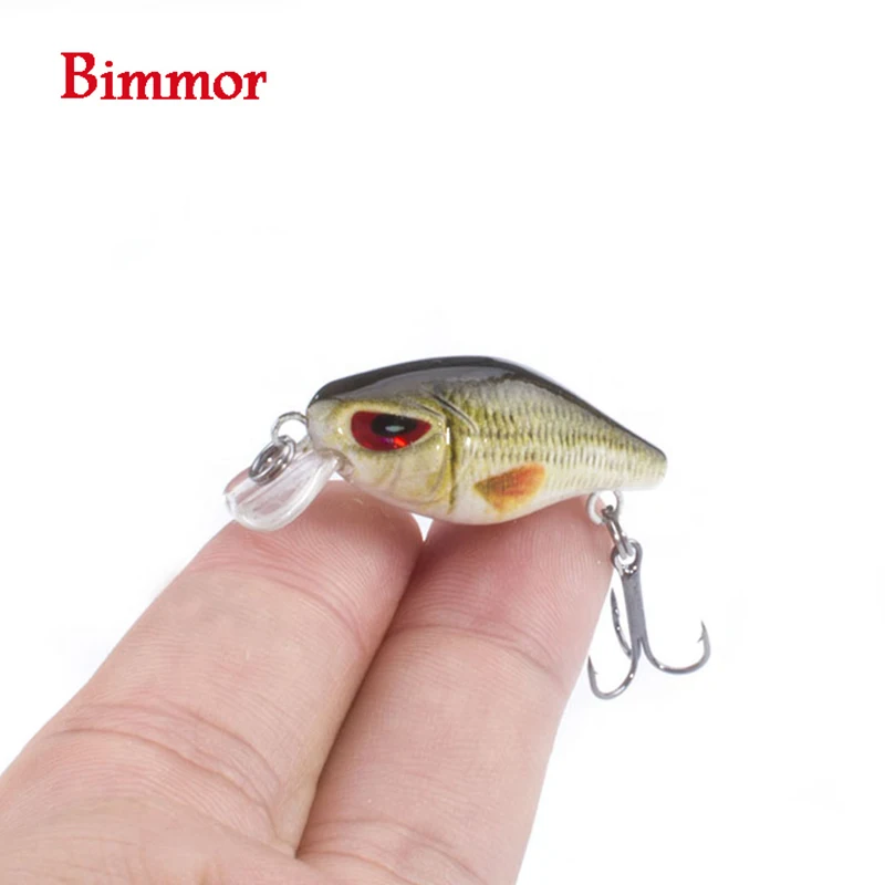 

Bimmor Floating Crankbaits Fishing Lures 3cm 2g Mini Wobbler Plastic Hard Bait Pesca Swimbaits Carp Tackles 8 Colors 1pcs/lot