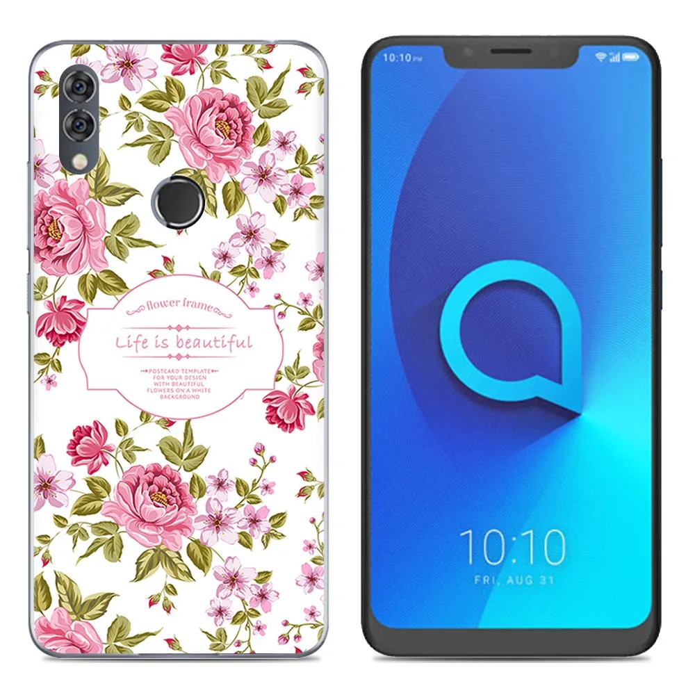 Мягкий чехол для телефона, силиконовый чехол для Alcatel 5V 6,2 дюймов, модный прозрачный чехол из ТПУ с красочным рисунком - Цвет: 8