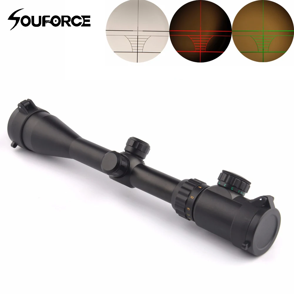 

3-9x40EG Red/Green Illumated Rangefinder Crosshair Rifle Scope Tactical Riflescope Air Rifle Optics for Hunting