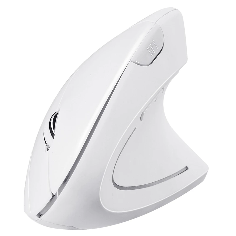 

White Ergonomic Vertical Mouse Wireless Bluetooth Optical Mouse 800/1200/1600Dpi Adjustable 5D Gaming Backlit Mice For Laptop