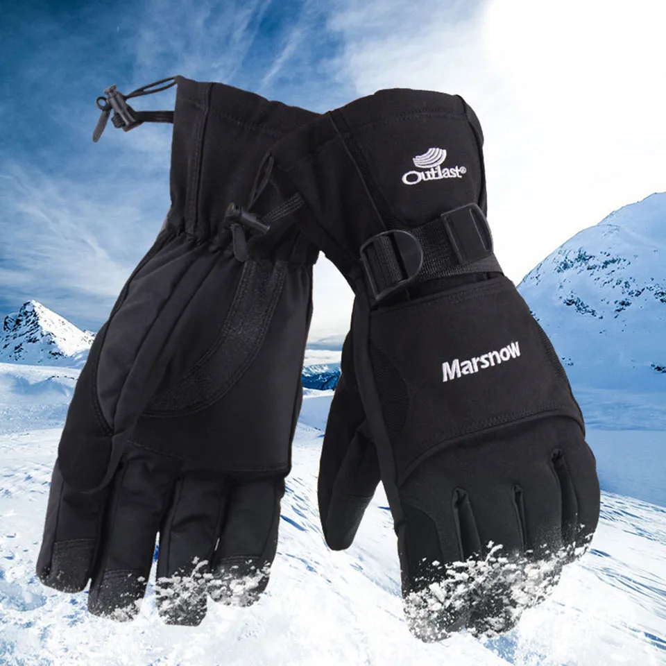 Marsnow Outdoor Windproof Ski Gloves Waterproof Winter Keep Warm