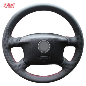 

PONSNY Artificial Leather Car Steering Wheel Covers Case for Volkswagen VW Passat B5 Hand-stitched Micro-fiber Cover
