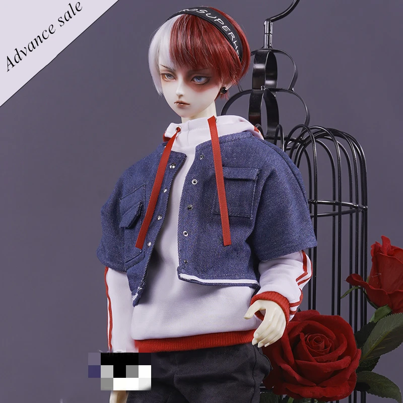 Animal My Hero Academy Cos Todoroki Shoto одежда Топ и штаны костюм BJD 1/3 Одежда для кукол uncle bjd предоплата