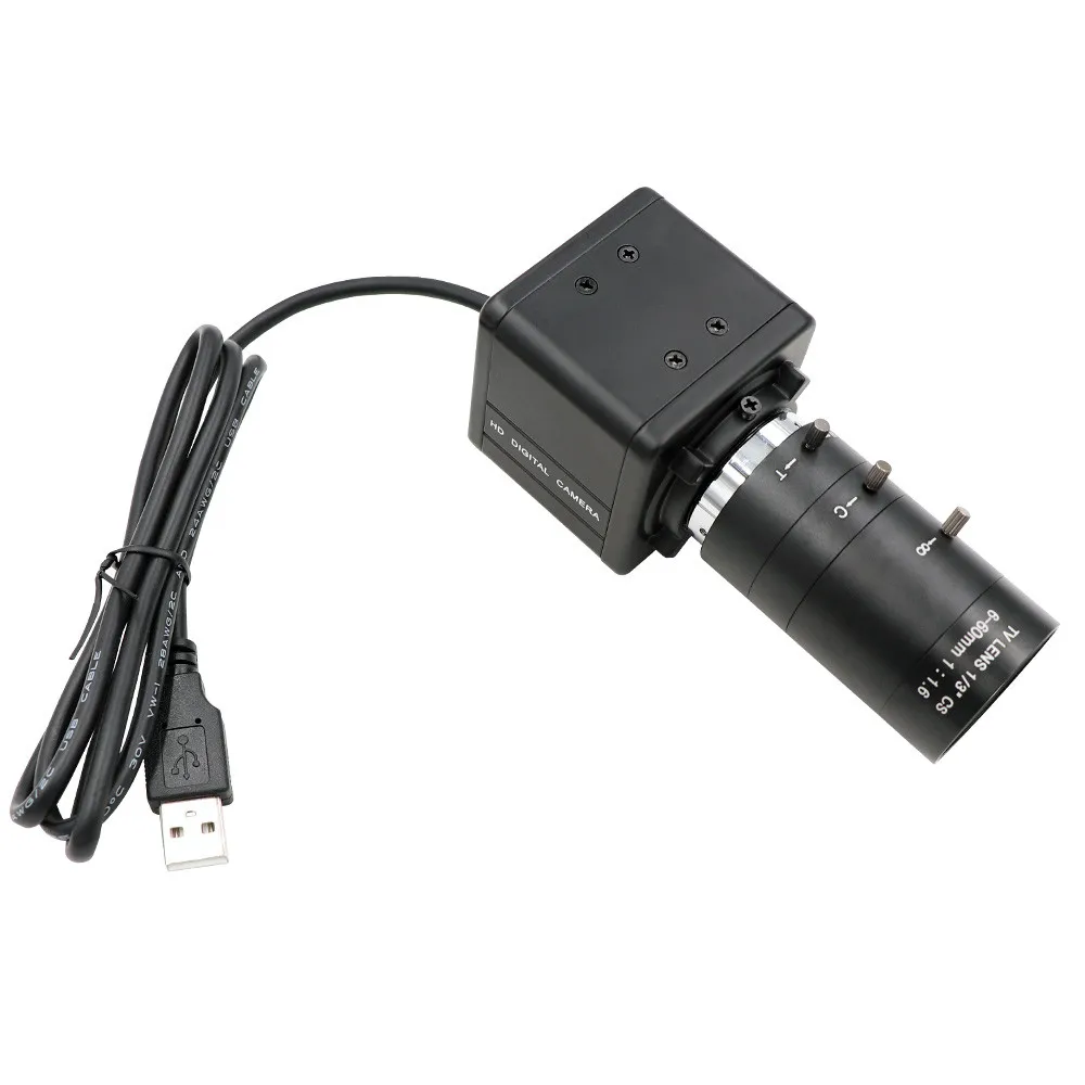 5MP OmniVision OV5640 CS варифокальным 6-60 мм UVC Plug & Play веб-камера 5,0 мегапиксельная OTG USB Камера с мини коробка случай