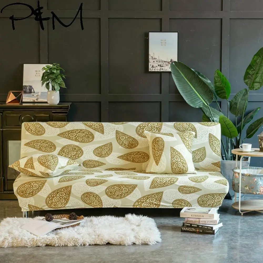 

Papa&Mima Cute totem print Stretch Sectional No armrests Sofa Covers Polyester fabric Soft Slipcovers Elastic Couch Cover