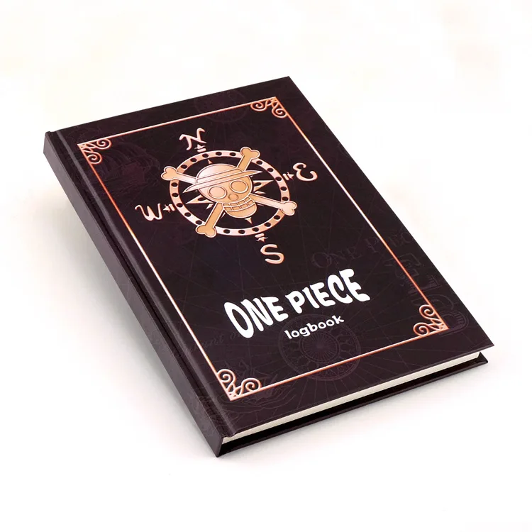 

One Piece cosplay notebook Anime Luffy Straw Hat Crew cartoon logo pocketbook Collectible Exquisite free shipping