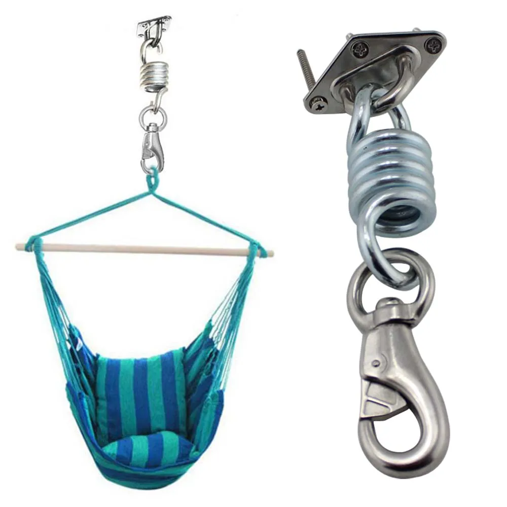 Cadeira de Rede de Aço Montagem na Parede do Teto Inoxidável Suspensão Final Suporte Âncora Gancho Yoga Balanço Cadeiras Boxe Kit