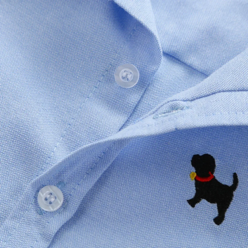 Г. Рубашки для маленьких мальчиков повседневная одежда для малышей Новая детская рубашка с короткими рукавами однотонная одежда с рисунком щенка для мальчиков От 3 до 10 лет одежда