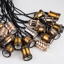 Винтаж Эдисон лампа базы подвесные светильники E27 винт лампы алюминиевая основа розетку промышленного ретро фитинги держатель лампы приспособление