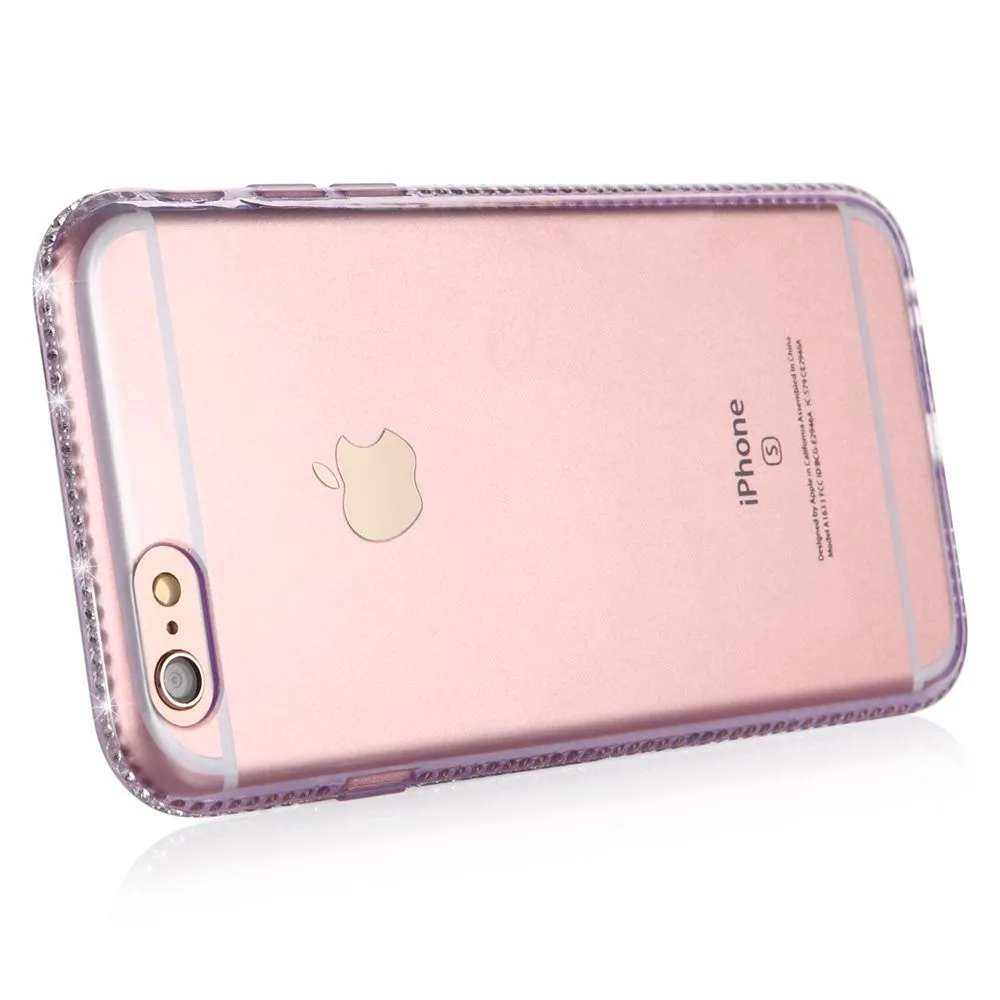 For-Coque-Iphone-6S-Case-Clear-Protective-Back-Cover-with-Bling-Diamond-Bumper-Glitter-Crystal-Frame-for-fundas-Iphone-6-4.7inch-2