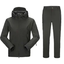 Ограниченное по времени водонепроницаемое софтшелл уличная Мужская куртка Акула кожа Военная Рыбалка охотничьи куртки набор спортивная армейская одежда