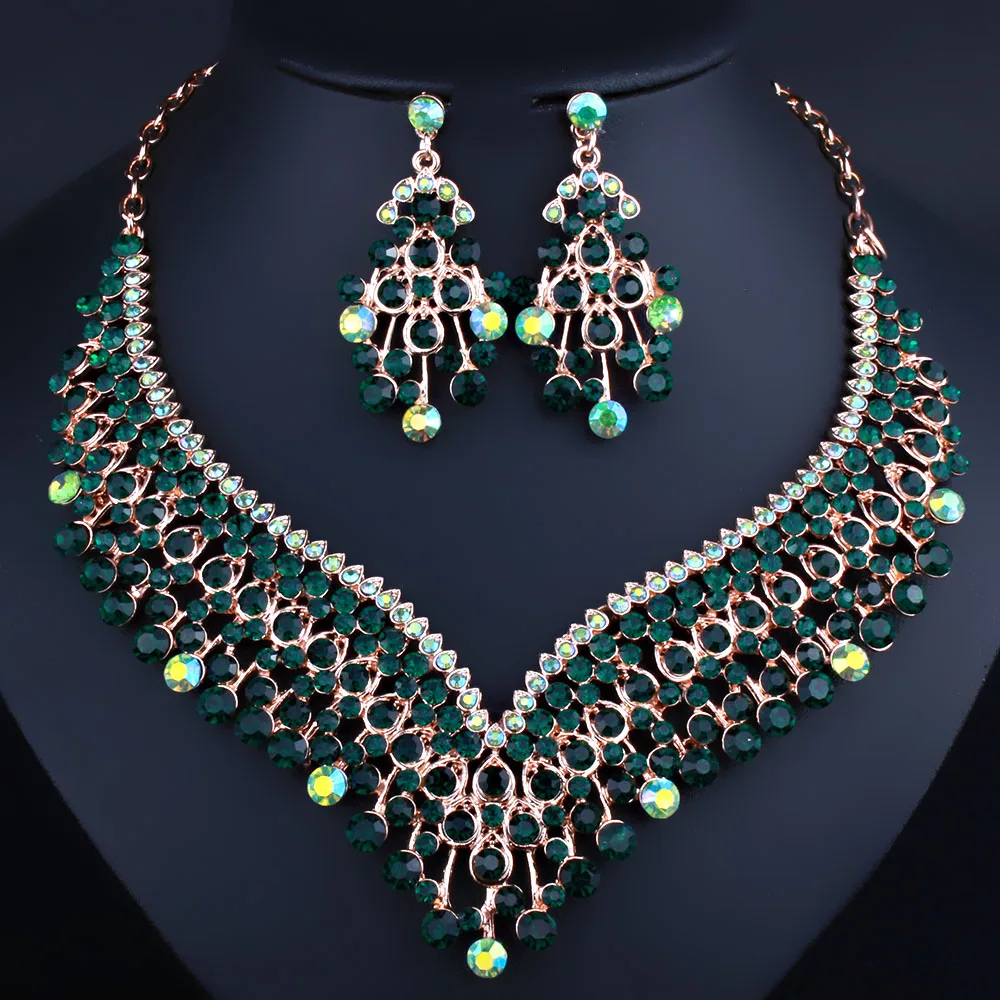 Fashion Wedding Jewelry Shining Tassel Shaped Necklace