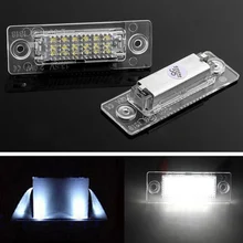 2 шт. Нет Ошибка автомобилей 18LED номер Номерные знаки для мотоциклов светодиодные лампы для VW Гольф Jetta Caddy Touran T5 CADDY PASSAT cimousint Touran