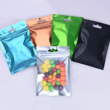 100 Pcs Colorful Aluminum Foil Bag Self Seal Ziplock Packing Food Bag,Retail Green Blue Black Date Wire Jewelry Packaging Pouch 100 Pcs Colorful Aluminum Foil Bag Self Seal Ziplock Packing Food Bag,Retail Green Blue Black Date Wire Jewelry Packaging Pouch