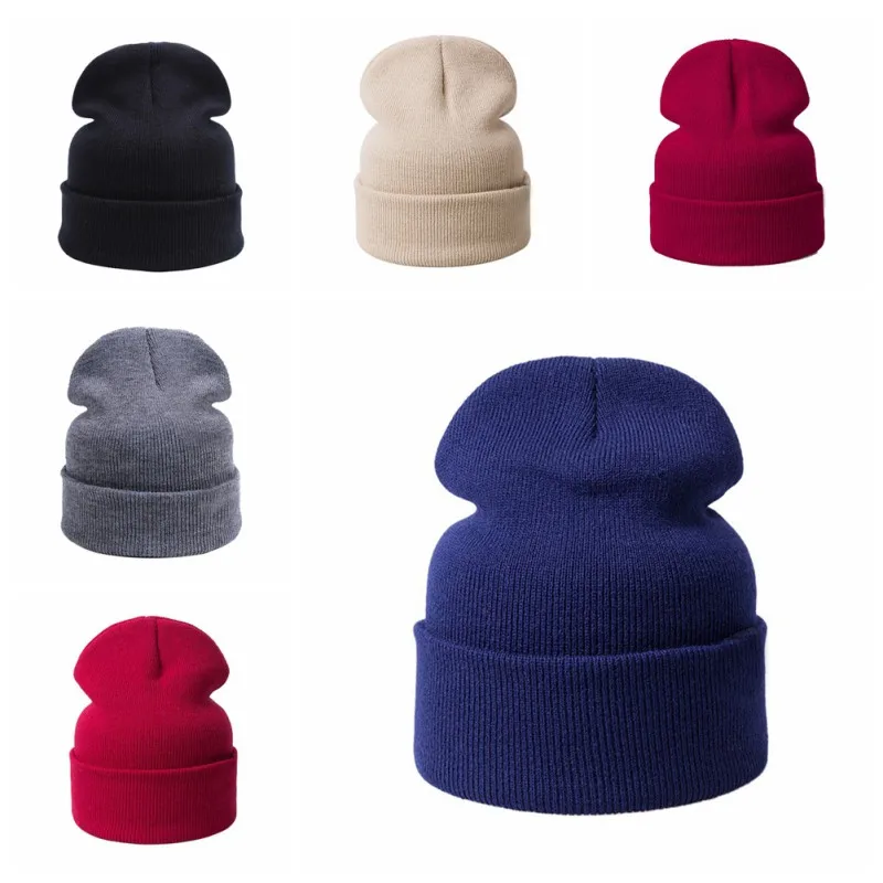 

Skullies Beanies Women's Knitted Casual Sports Cap Style Warm Hat Headwear Outdoor Autumn Winter Running Cap
