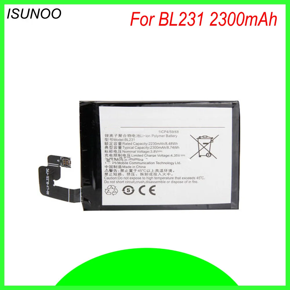 

ISUNOO BL231 BL-231 Battery For Lenovo Vibe X2 S90 S90U X2-CU X2-TO 2300mAh Batteries