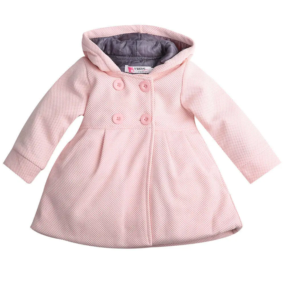 PUDCOCO/плащ с капюшоном для маленьких девочек осенне-зимнее пальто, ветровка, парка, куртка детская верхняя одежда - Цвет: C