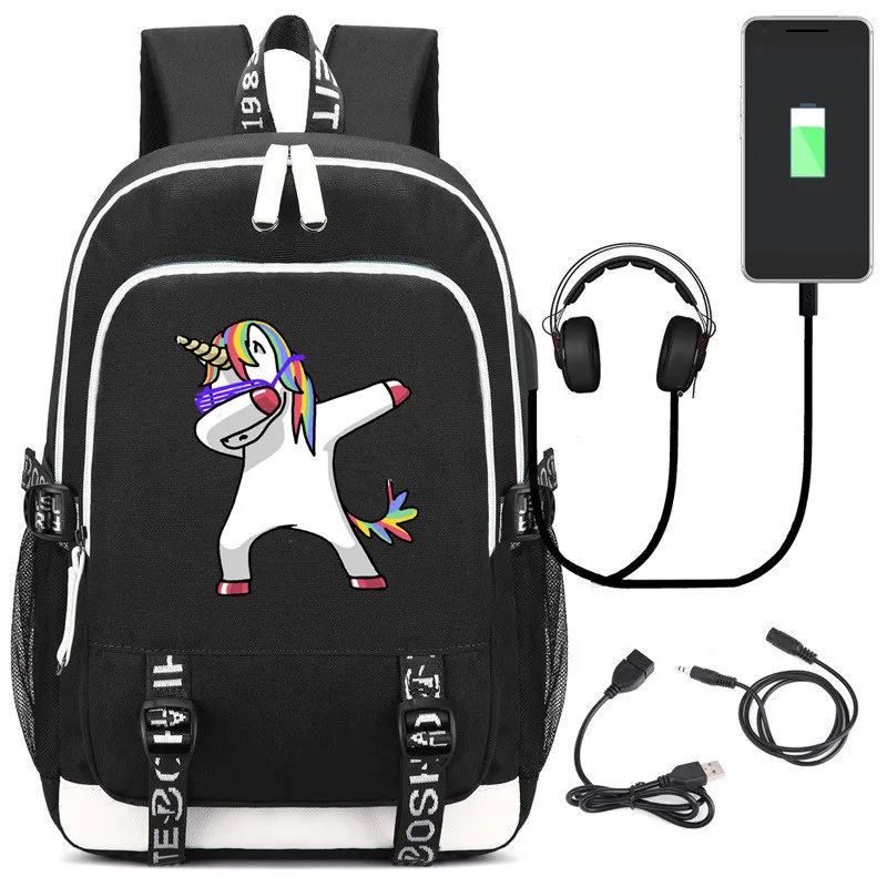 Зарядка через usb наушников подростков Школьный Унисекс Travelbag ноутбук рюкзак аниме Гравити Фолз Билл рюкзак 7 видов стилей