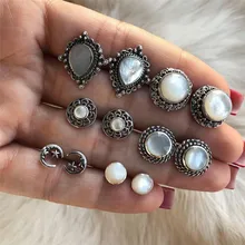 Женские серьги-гвоздики с опаловым камнем, женские серьги-гвоздики с кристаллами, ювелирные изделия, ослепительные серьги с кубическим цирконием