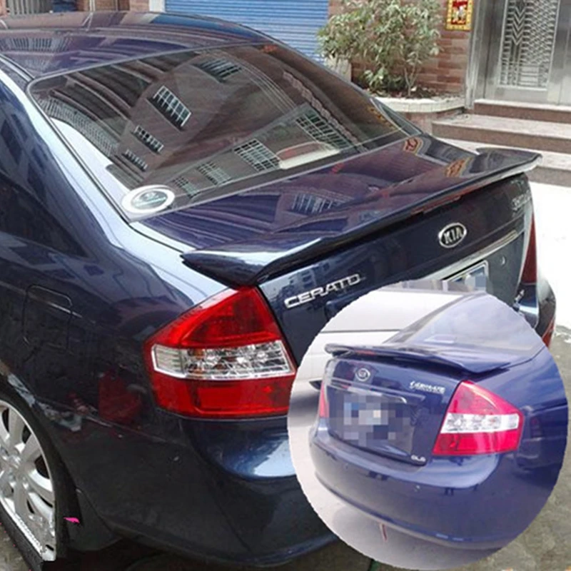 

2005 2006 2007 2008 2009 2010 Cerato ABS Plastic Unpainted Primer Rear Wing Spoiler With Light for KIA Cerato