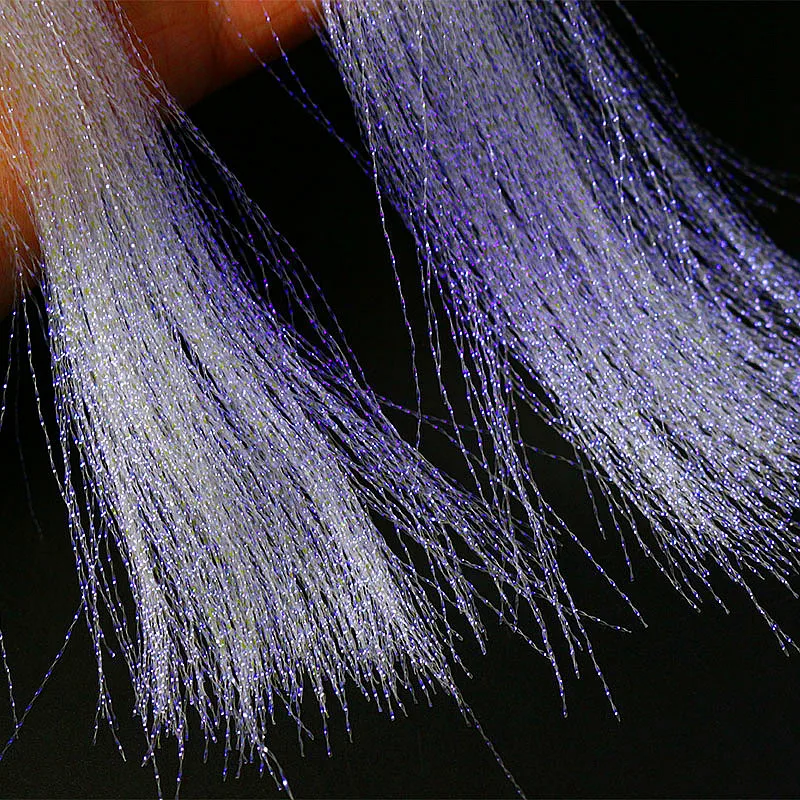 Королевский Sissi 8 упаковок мух завязывание витая вспышка мишура перламутровый и фиолетовый светильник flashabou Ассорти sabaki rig блестящие материалы для завязывания