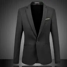 Men’s Suit Jackets Fashion Business One Button Casual Blazer Suit Slim fashion style leisure friends party men suit jacket