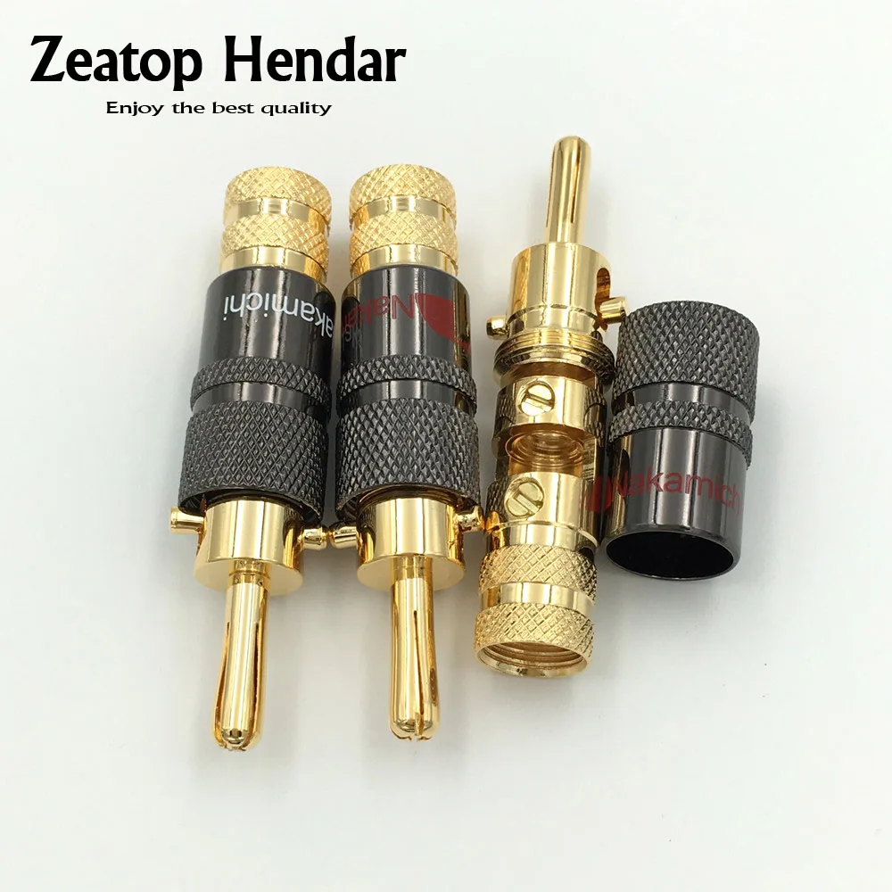 2 шт. высокое качество новый медный динамик Nakamichi кабель банан штекер с громкоговоритель