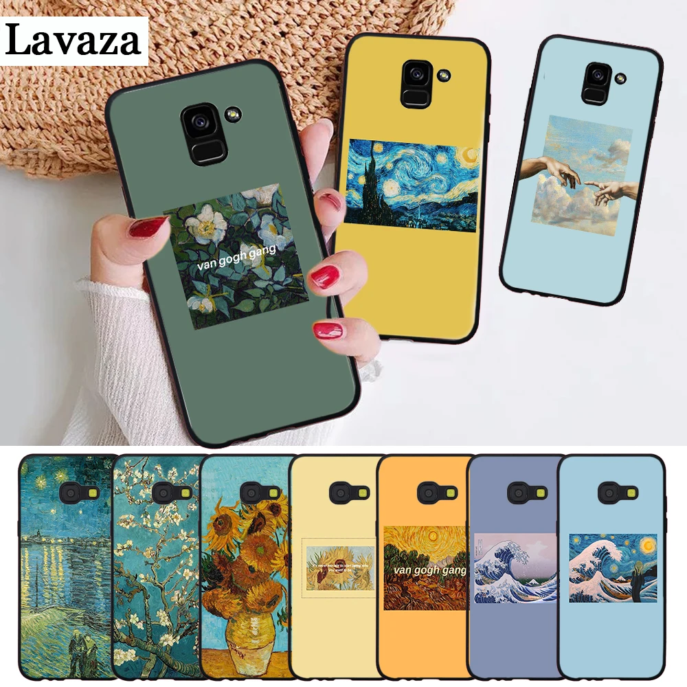 

Lavaza Great Art Painting Van Gogh Silicone Case for Samsung A3 A5 2016 2017 A6 Plus 2018 A7 A8 A9 A10 A30 A40 A50 A70 J6