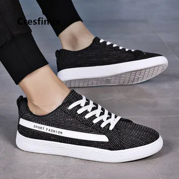

Zapatos Hombre Male Casual High Quality Canvas Lace Up Shoes Men Leisure Spring Comfortable Hemp Shoes Man's Grey Shoes E2591