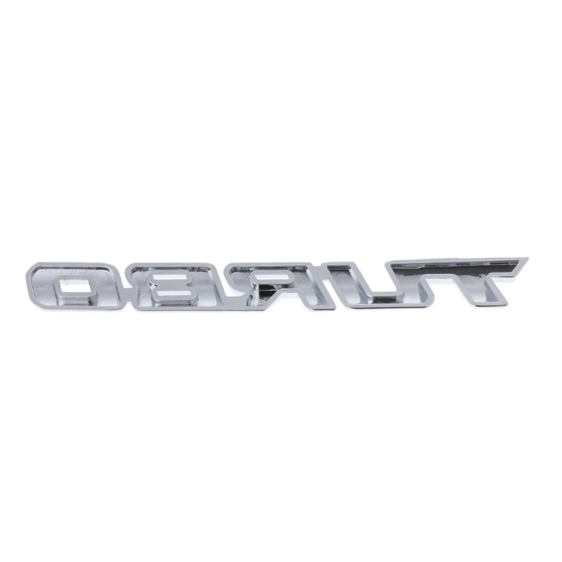3D turbo Letter Emblem Badge Metal Chrome Sticker Decal For Car Truck Motor