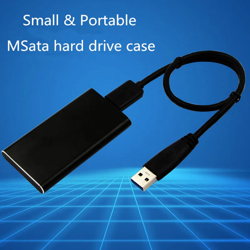 MSATA к USB 3 0 внешний SSD корпус конвертера с кабелем|msata to usb 3.0|external ssd enclosuressd enclosure |