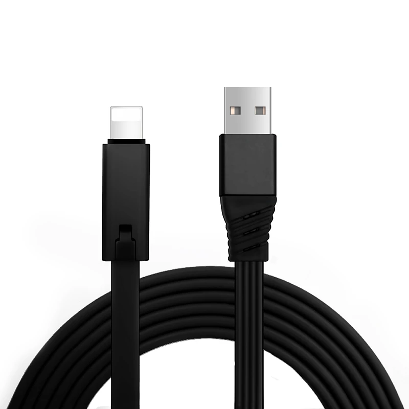 Кабель Micro usb type-C для зарядки и передачи данных для iPhone XS Max 5 6 S 7 8 Plus samsung huawei USB-C USBC Быстрая зарядка - Цвет: Черный