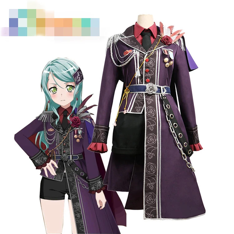 

Anime Cosplay Costume BanG Dream Roselia 3th live Hikawa Sayo Dress