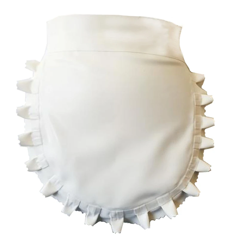 

Ladies Latex White Apron Latex Rubber Short Dress