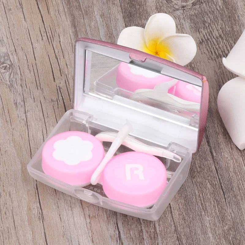 

Contact Lens Box Plastic Colorful Luxury Case Travel Portable Glasses Eye Care Random delivery W715