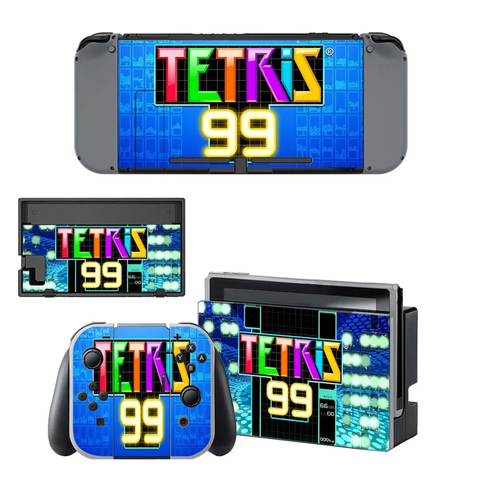 Tetris 99 виниловые наклейки на кожу для консоли nintendo Switch Joy-Con док-контроллер стикер s